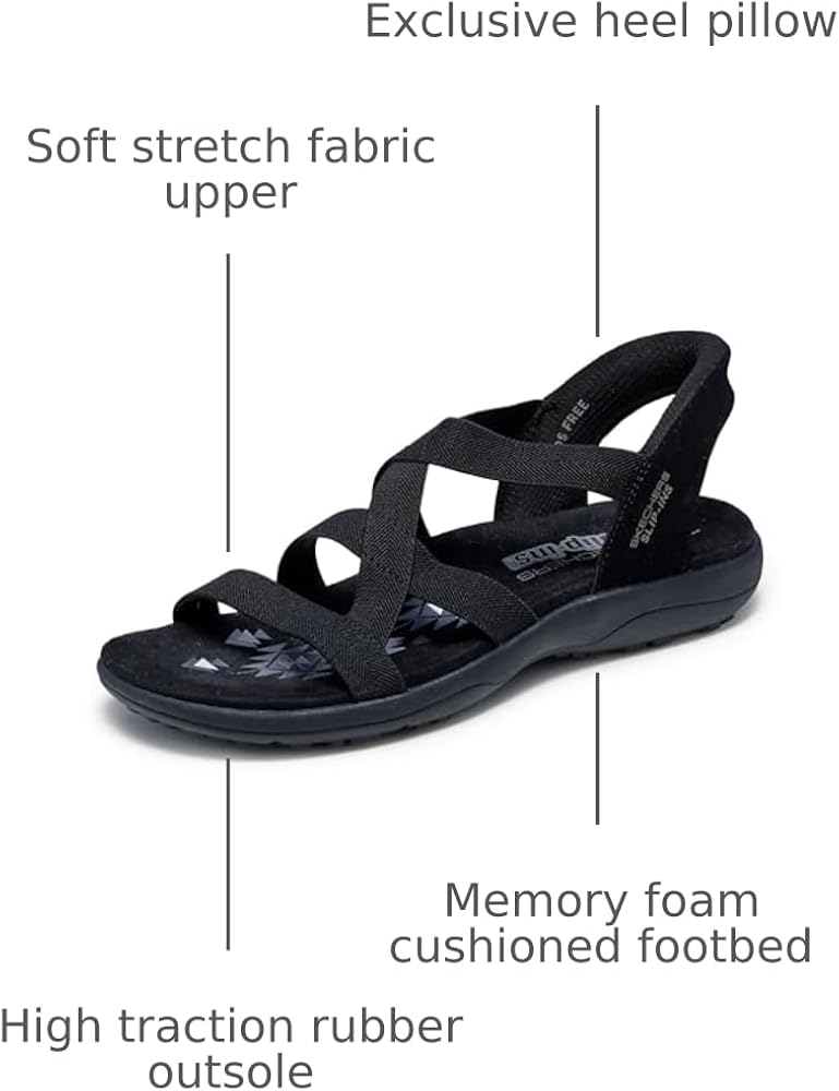 SKECHERS/スケッチャーズ/REGGAE SLIM/Slip-Ins 25 Amazon.com | Skechers Women's Reggae Slim-Stretch Flex Hands